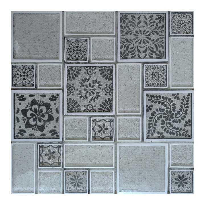 Malla decorativa de vidrio Balche 30x30 cm - Alcesa