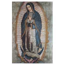 Mural de la Virgen de Guadalupe en Azulejo 60x90 cm Marca Tiles2000