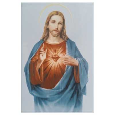 Sagrado Corazón de Jesús Imagen en Azulejo 20x30 cm