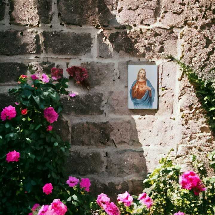 Sagrado Corazón de Jesús Imagen en Azulejo 20x30 cm