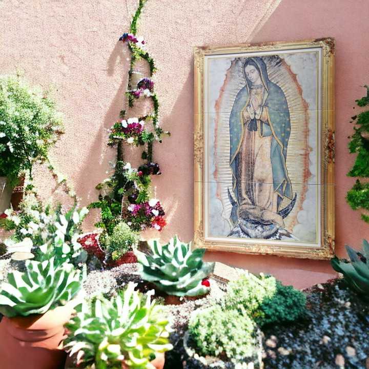 Virgen de Guadalupe Imagen 60x90 cm Mural en azulejos