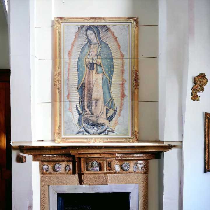 Virgen de Guadalupe Imagen 60x90 cm Mural en azulejos