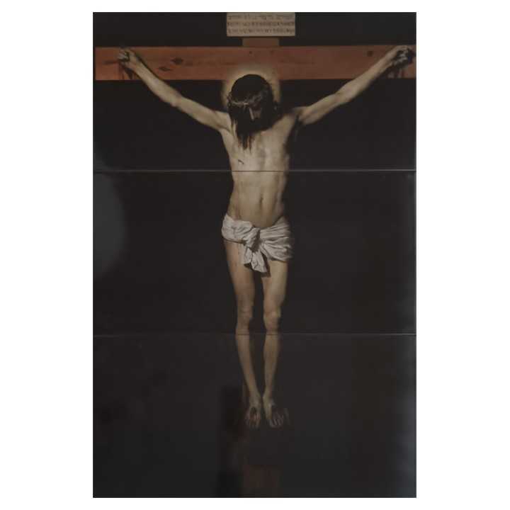 Cristo crucificado Imagen Mural 60x90 cm en azulejo
