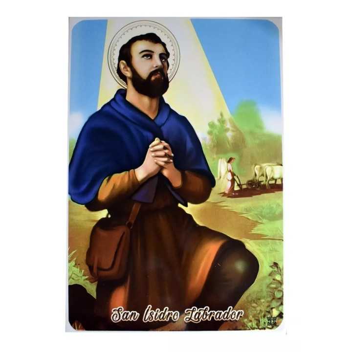 San Isidro Labrador Imagen en azulejo