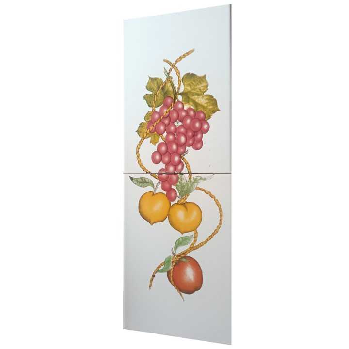 Mural 20x60 cm diseño uva en azulejo