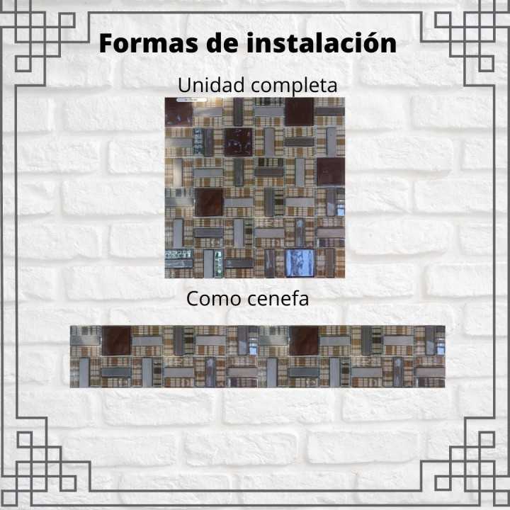 Malla decorativa modelo cebra 30x30 cm Alcesa
