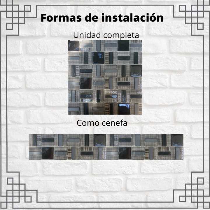 Malla decorativa modelo cebra 30x30 cm Alcesa