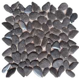 Malla Estilo Piedras decorativa Color Negro 27x27 cm