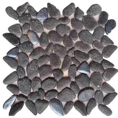 Malla Estilo Piedras decorativa Color Negro 27x27 cm