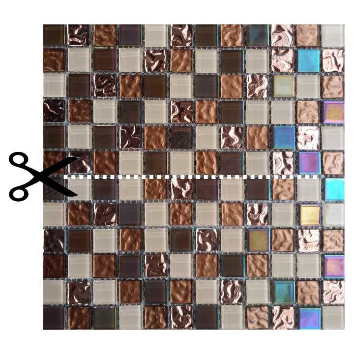 Malla decorativa Dorado Café Paraíso Decornamento 30x30 cm