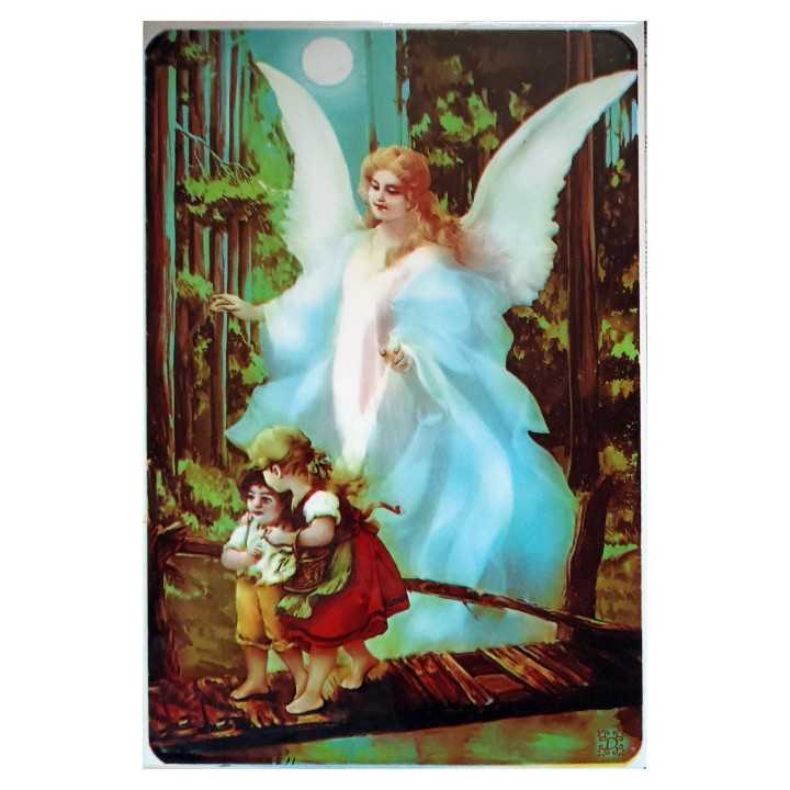 Imagen del Ángel de la Guarda en Azulejo 20x30 cm