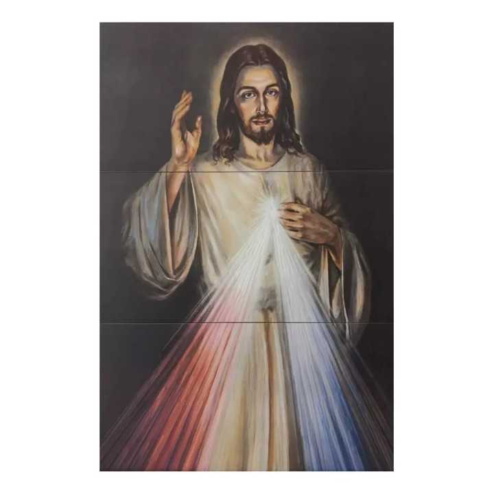 Divina Misericordia Imagen 60x90 cm en azulejo - Tiles 2000