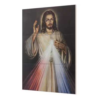 Divina Misericordia Imagen 60x90 cm en azulejo