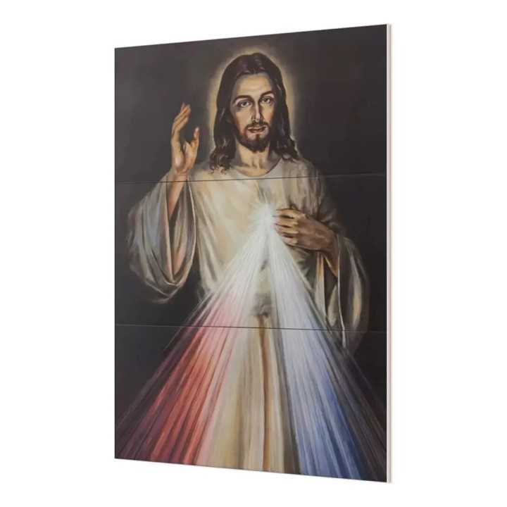 Divina Misericordia Imagen 60x90 cm en azulejo