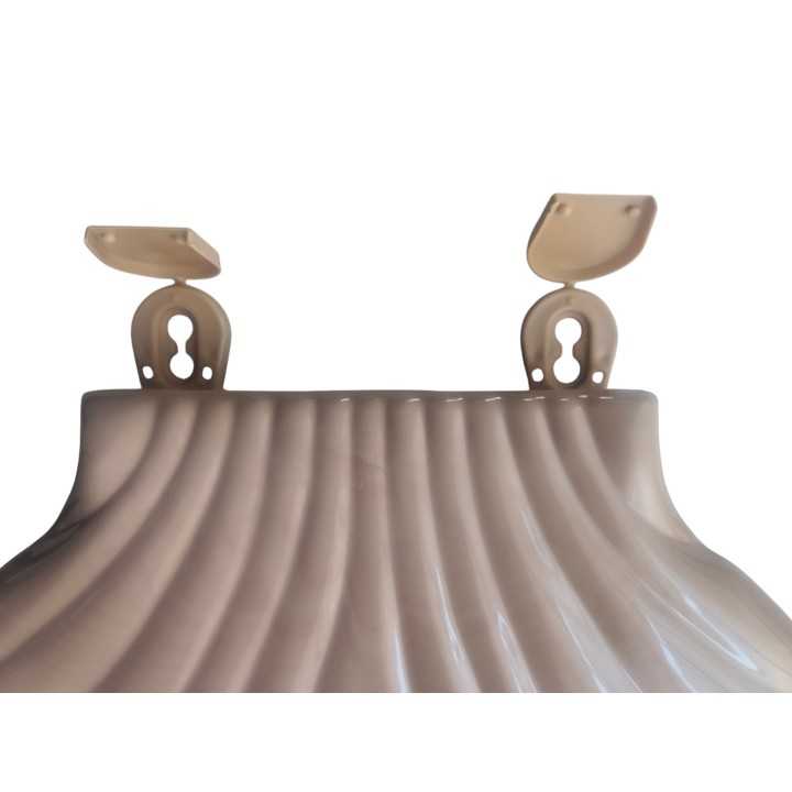 Asiento Sanitario Alargado Mármol Rosa Diseño Concha