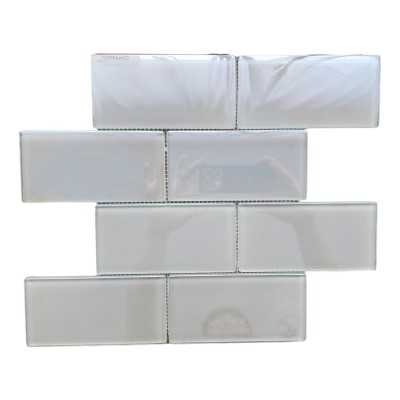 Malla Cenefa decorativa Cooper Blanco 30x30 cm Alcesa