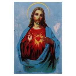 Sagrado Corazón de Jesús Imagen en Azulejo 20x30 cm - Miraflores