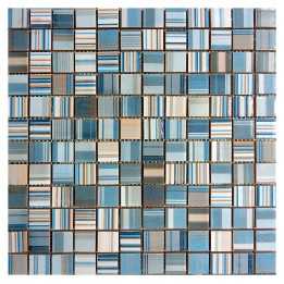 Malla Cerámica Decorativa Odin Azul 30x30cm Alcesa