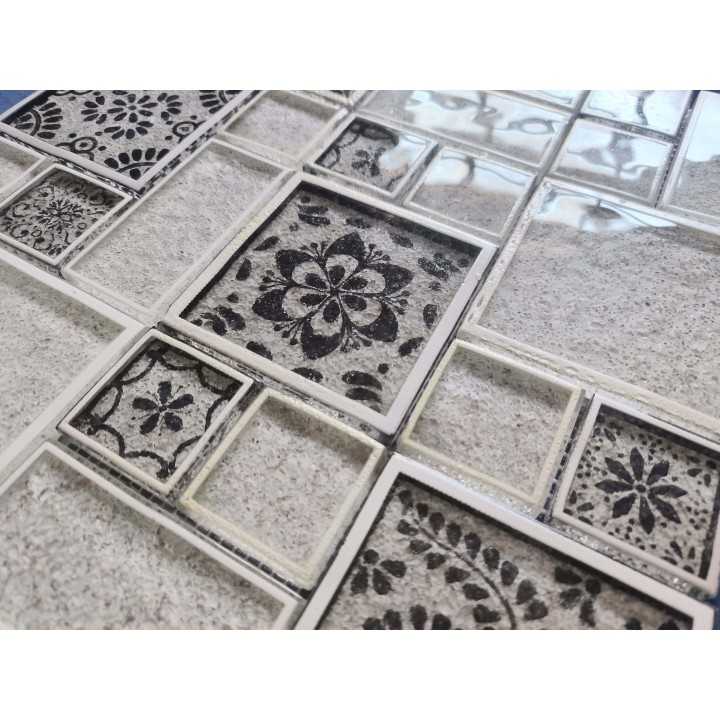 Malla decorativa de vidrio Balche 30x30 cm - Alcesa