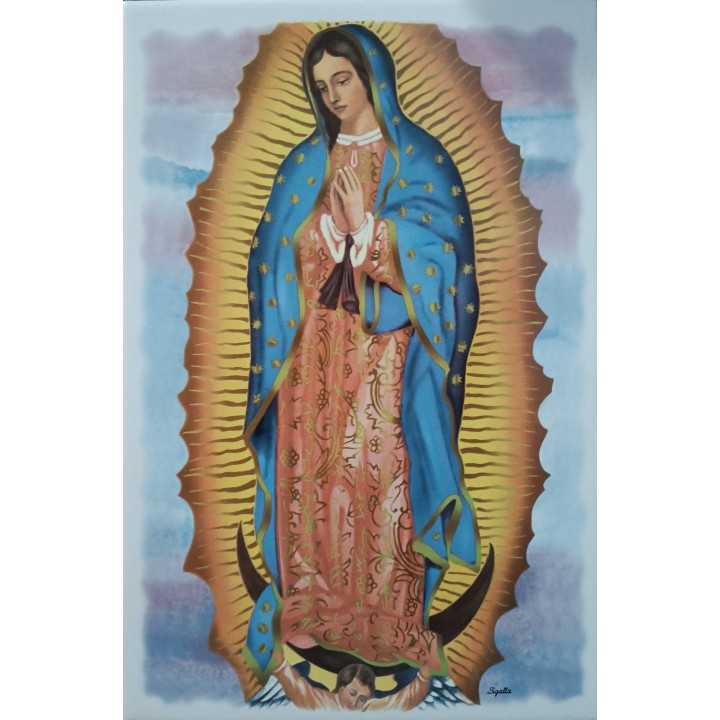 Virgen de Guadalupe Imagen en azulejos