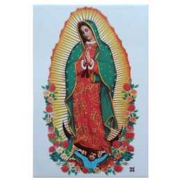 Imagen de la Virgen de Guadalupe en Azulejo Modelo Rosas II