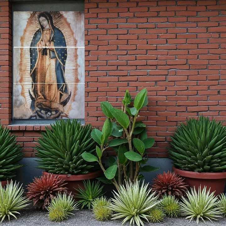 Nuestra Señora de Guadalupe Basílica Mural 60x90 cm Azulejos