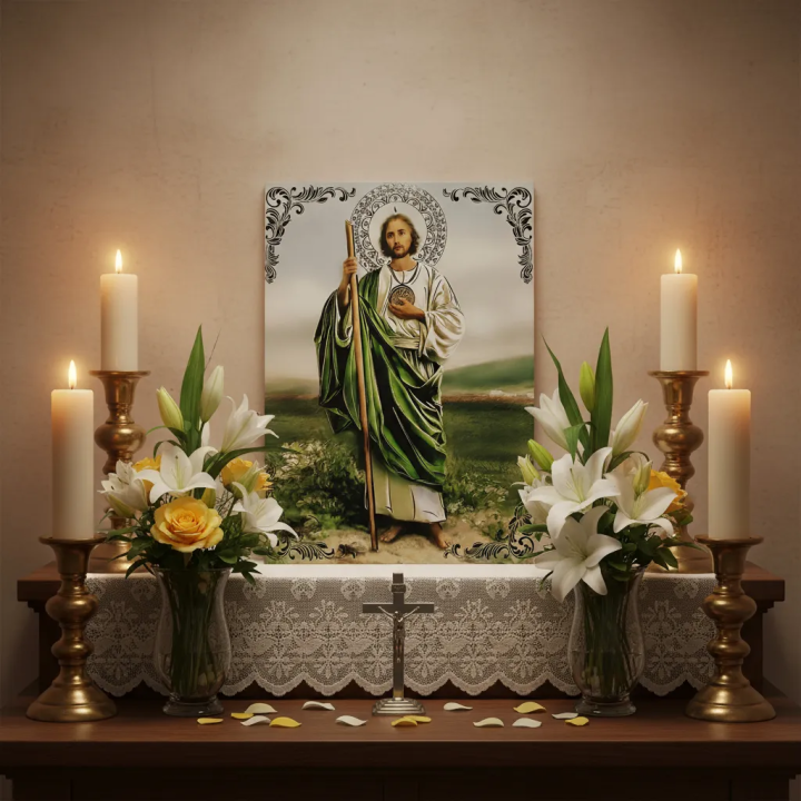 San Judas Tadeo Imagen Mural en Azulejos