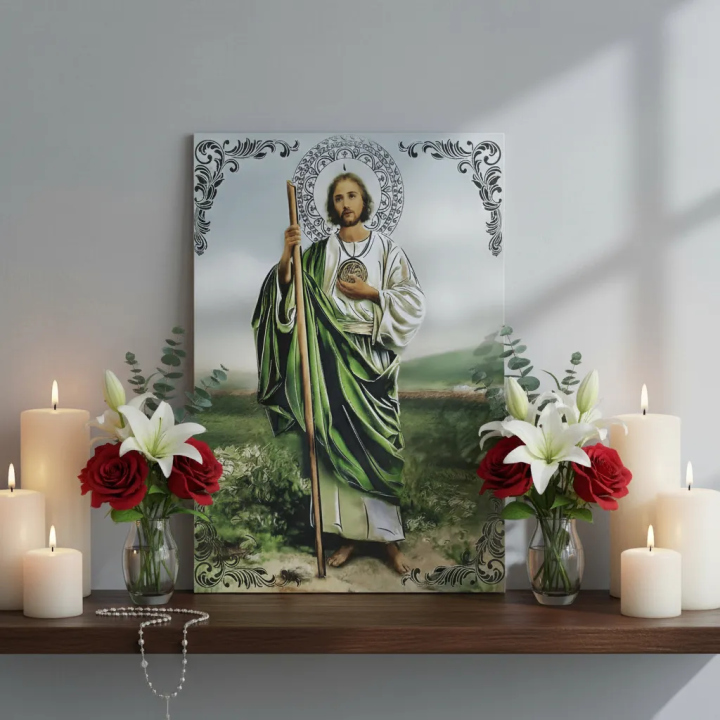 San Judas Tadeo Imagen Mural en Azulejos