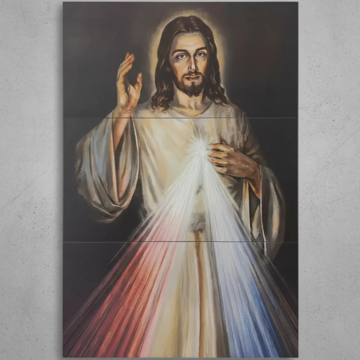 Divina Misericordia Imagen 60x90 cm en azulejo - Tiles 2000