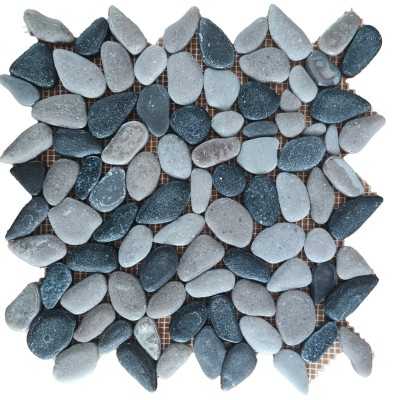 Malla decorativa para piso y pared Diseño Piedras Gris 27x27cm