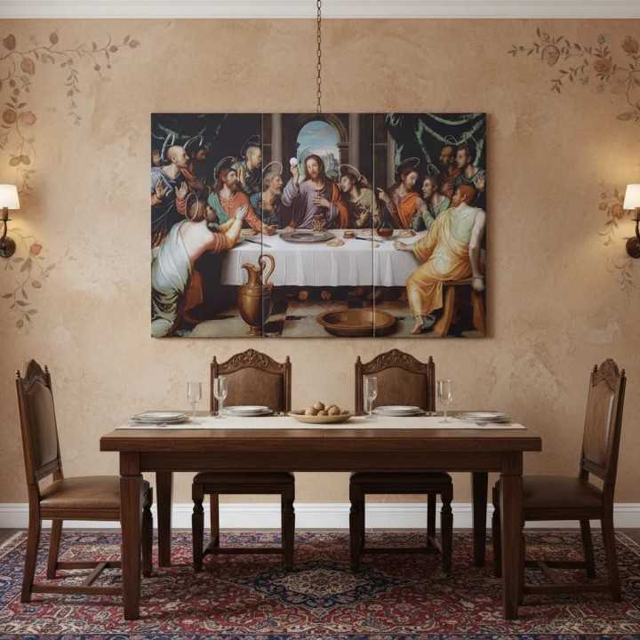 Última Cena Imagen 60x90 cm en azulejo Tiles 2000