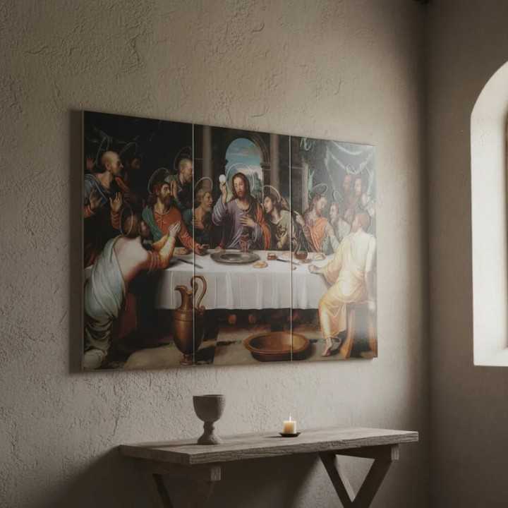 Última Cena Imagen 60x90 cm en azulejo Tiles 2000