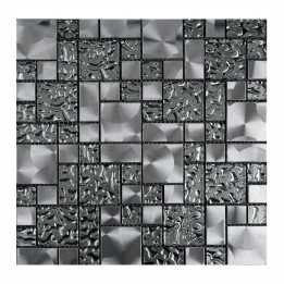 Metal Aqua Malla decorativa para pared 30x30cm Alcesa - 