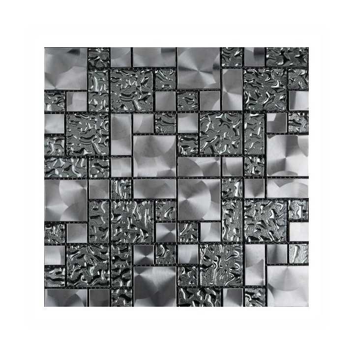 Metal Aqua Malla decorativa para pared 30x30cm Alcesa - 