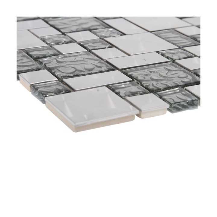 Metal Aqua Malla decorativa para pared 30x30cm Alcesa - 