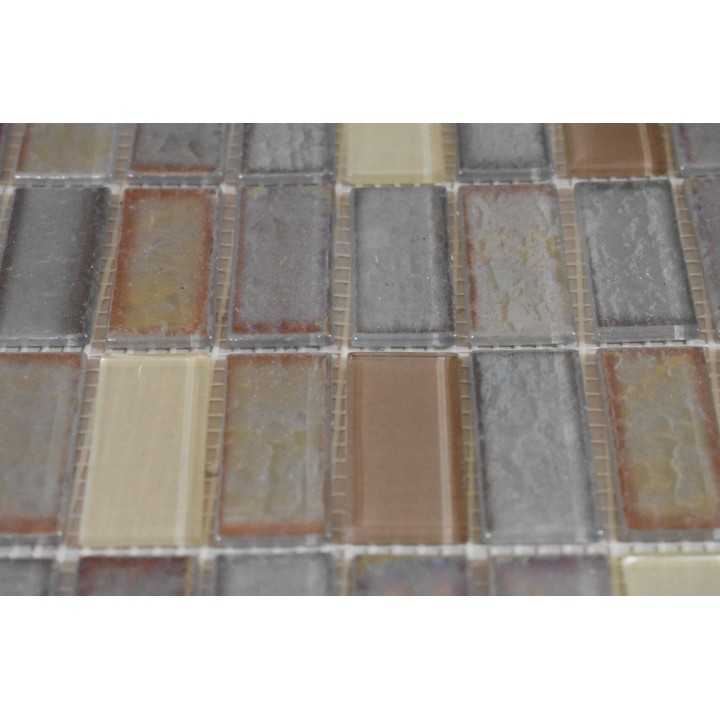 Malla decorativa para pared Maya beige 30x30 cm Alcesa