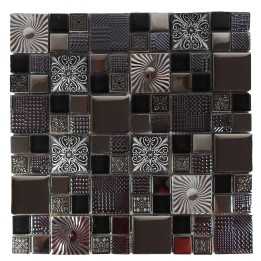 Malla decorativa para pared Metal Vino 30x30 cm - 