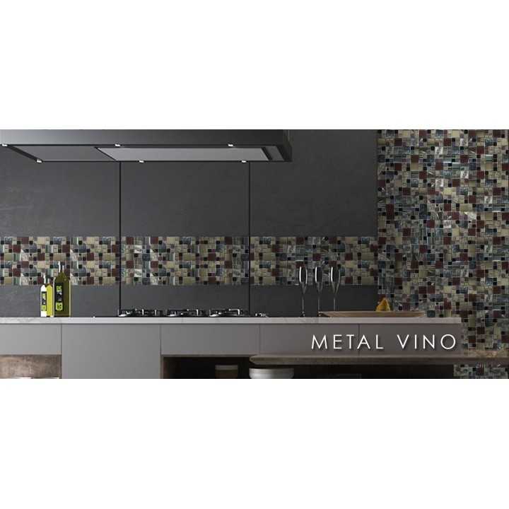 Malla decorativa para pared Metal Vino 30x30 cm - 