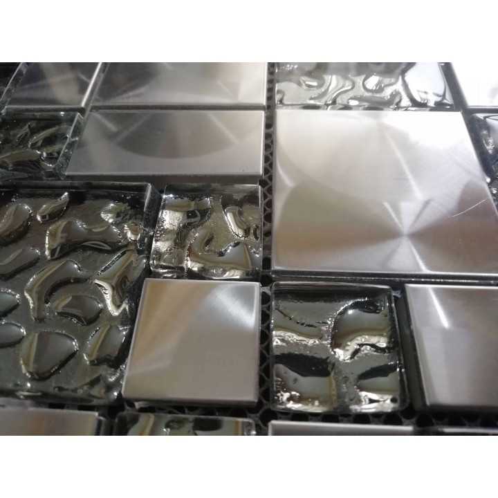 Metal Aqua Malla decorativa para pared 30x30cm Alcesa - 
