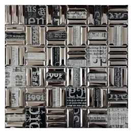 Malla decorativa Metal Cromo 2 formato 30x30 cm - Alcesa