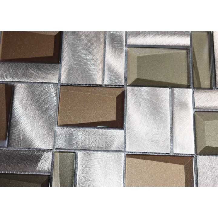 Malla Decorativa para Pared Tezumal Bronce 30x30 cm Alcesa