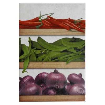 Inserto para cocina Verduras II Azulejo 20x30 cm Alcesa