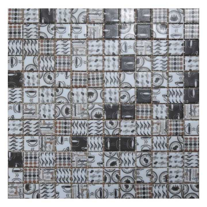 Malla decorativa para Pared Diseño Café 30x30 cm Alcesa