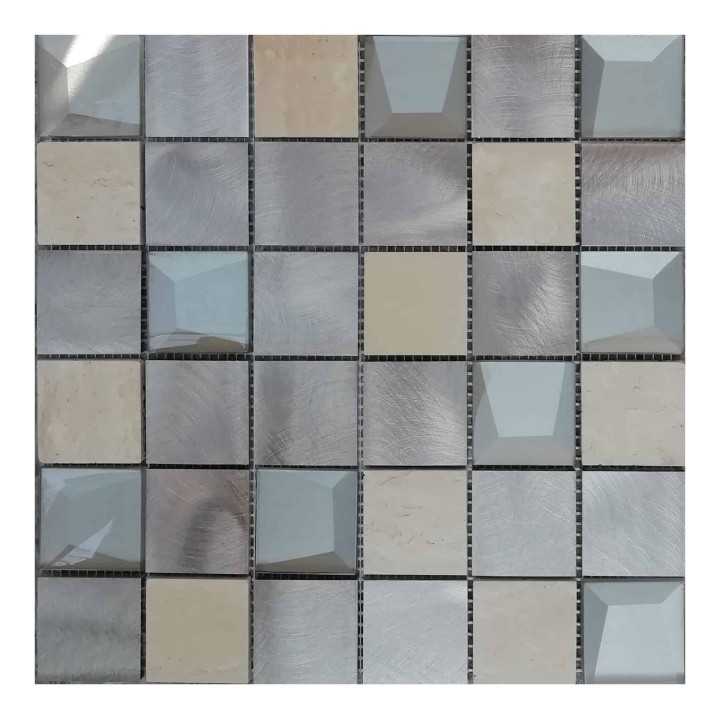 Malla decorativa para Pared Conkal Beige 30x30cm Alcesa - Alcesa