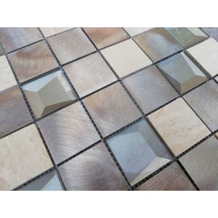 Malla decorativa para Pared Conkal Beige 30x30cm Alcesa - Alcesa