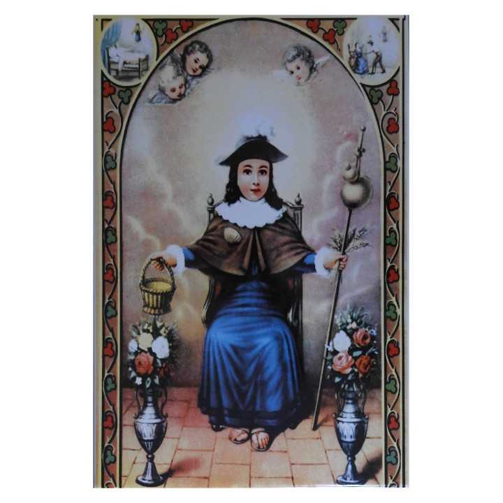 Santo Niño de Atocha Imagen en azulejo - Sigalta