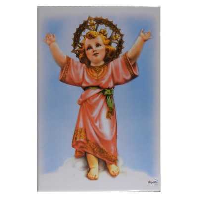 Divino Niño Jesús Imagen en azulejo 20x30 cm Marca Sigalta