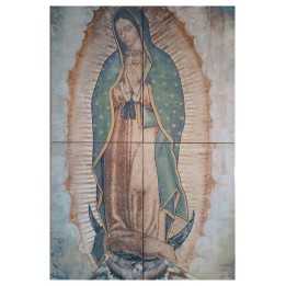 Virgen de Guadalupe Imagen Basílica en Azulejo 40x60 cm Cocemex Porcelanite