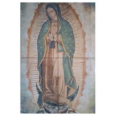 Virgen de Guadalupe Imagen Basílica en Azulejo 40x60 cm Cocemex Porcelanite