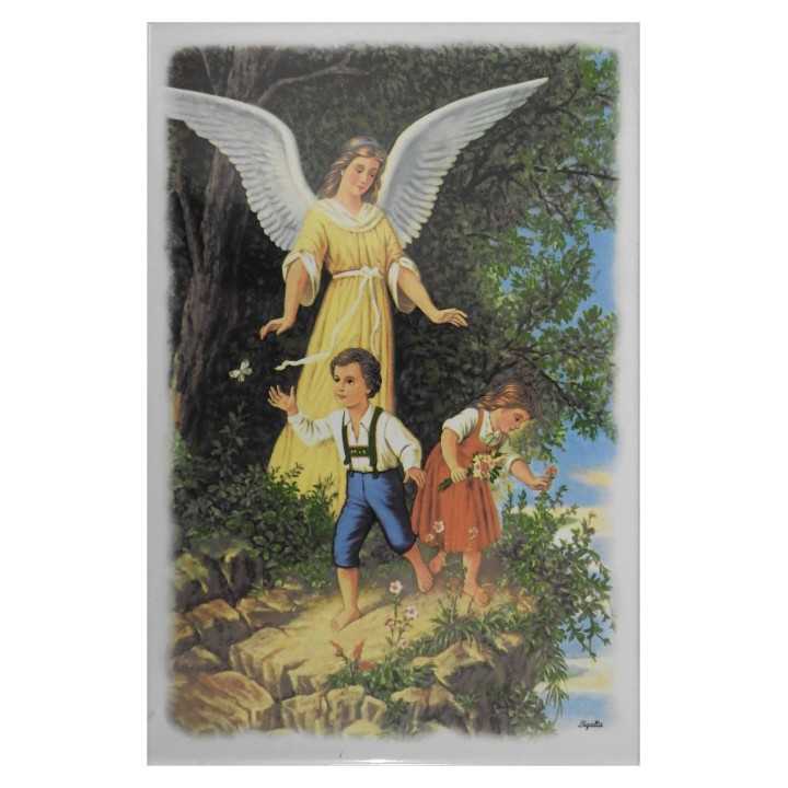 Imagen del Ángel de la Guarda en Azulejo 20x30 cm - Sigalta